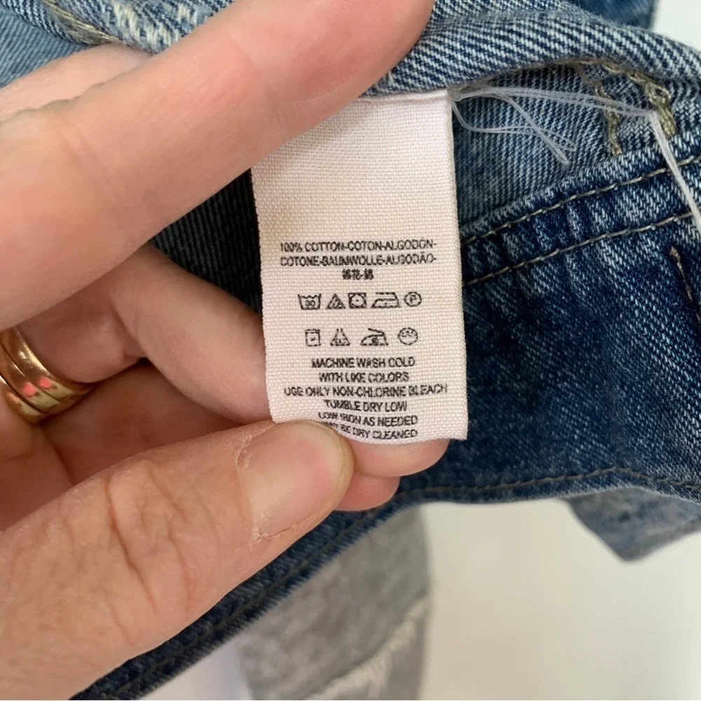 Free People Denim Multimedia Jacket Size‎ XS